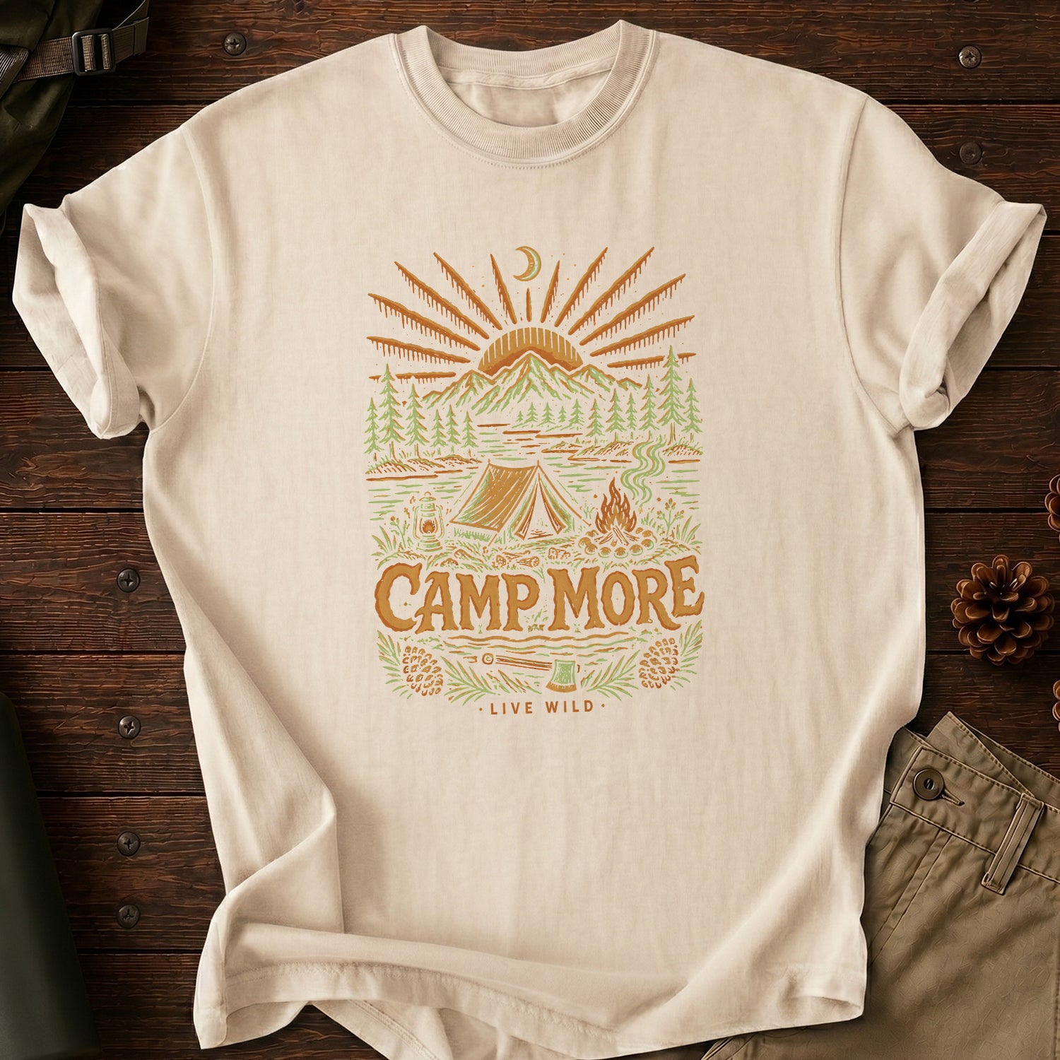 Camp More Live Wild T-Shirt