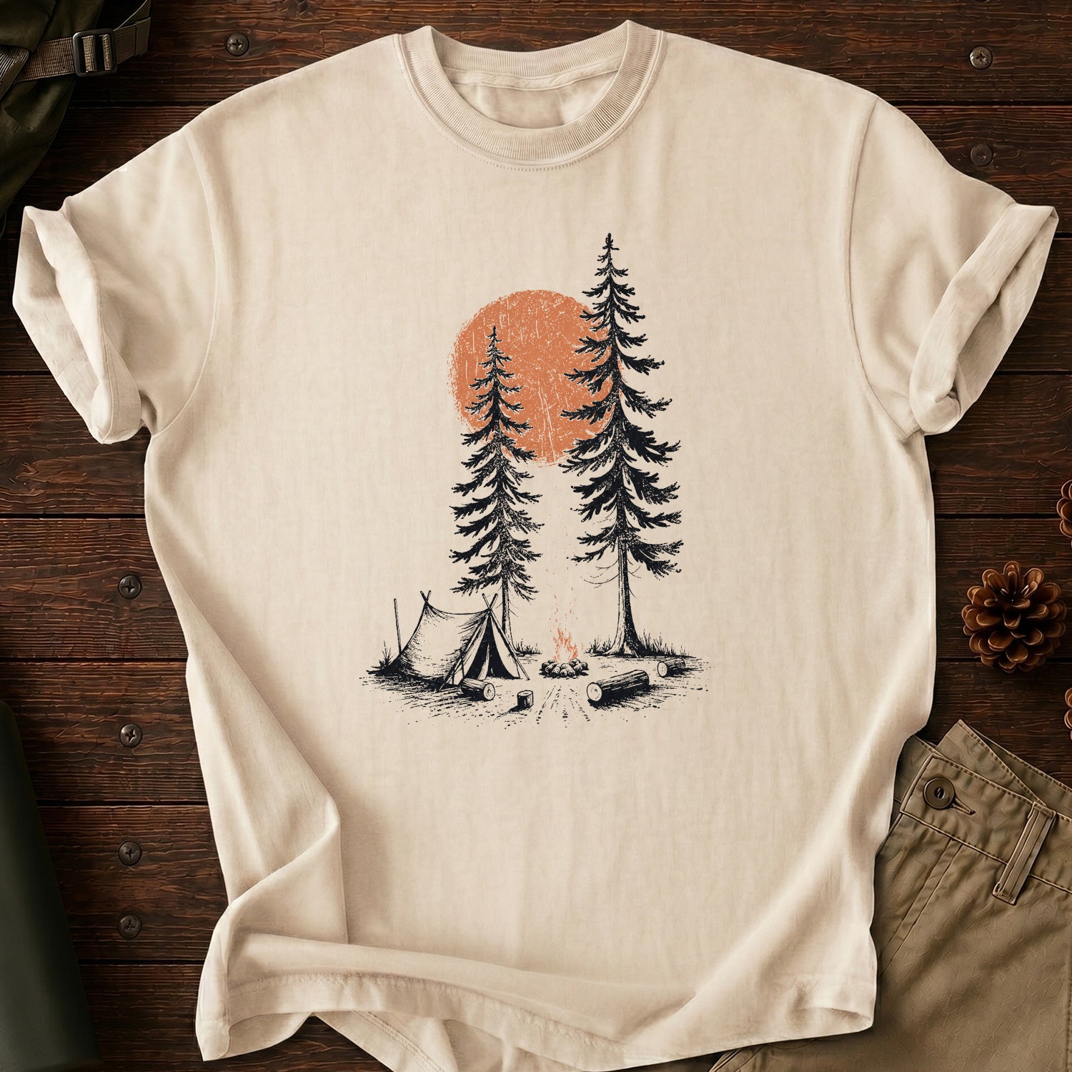 Sunset In Forest T-Shirt