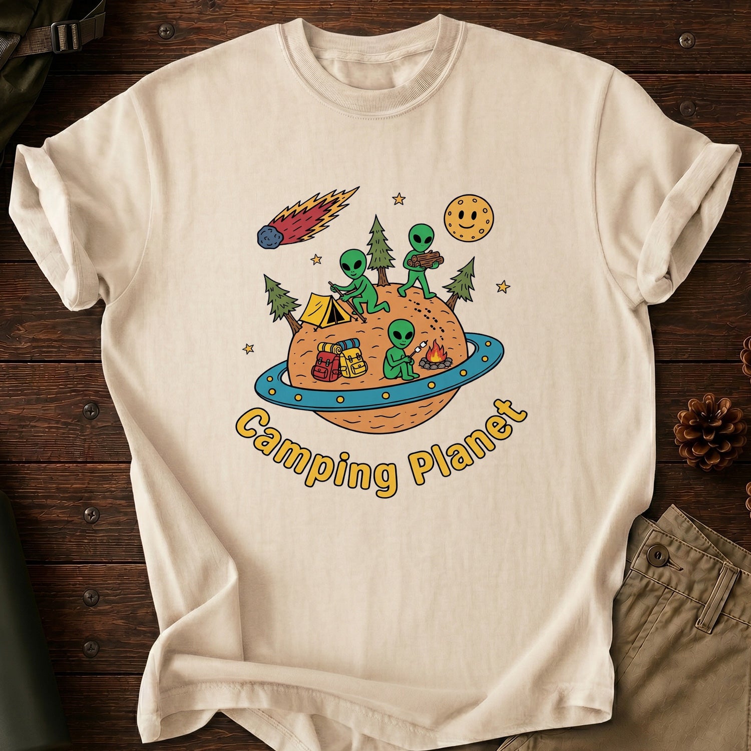 Camping Planet T-Shirt