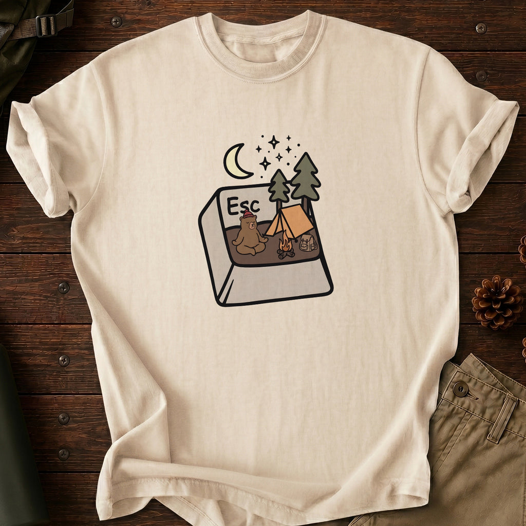Press Esc To Camp T-Shirt