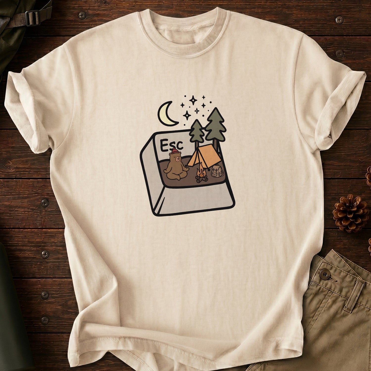 Press Esc To Camp T-Shirt