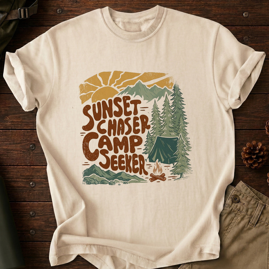 Sunset Chaser, Camp Seeker T-Shirt