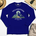 Yellowstone National Park Long Sleeve, Bear & Pines Mountain Graphic Long Sleeve Tee 6