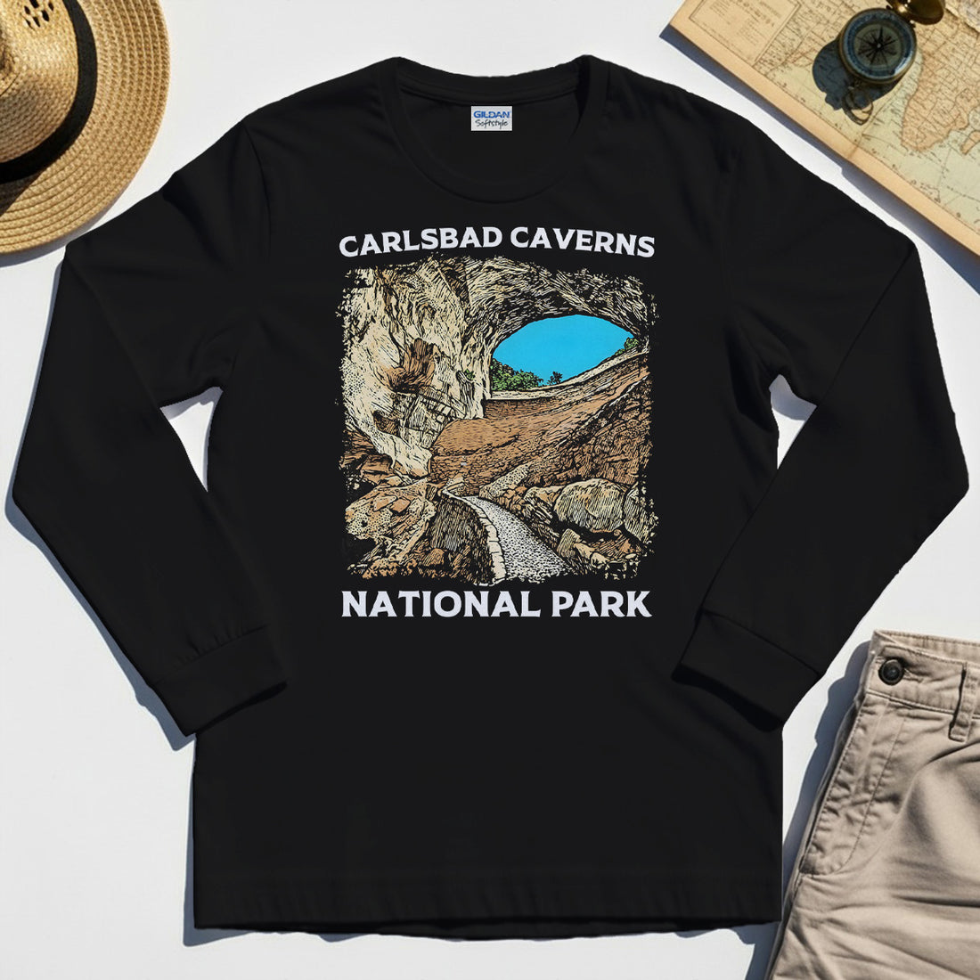 Carlsbad Caverns National Park Long Sleeve Tee 1