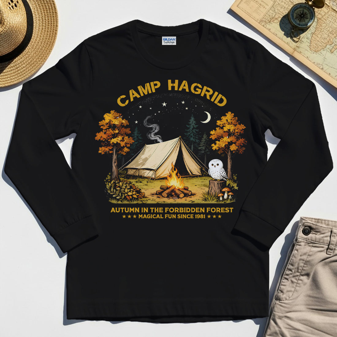 Vintage Camp Hagrid 1981 Long Sleeve T-Shirt 1