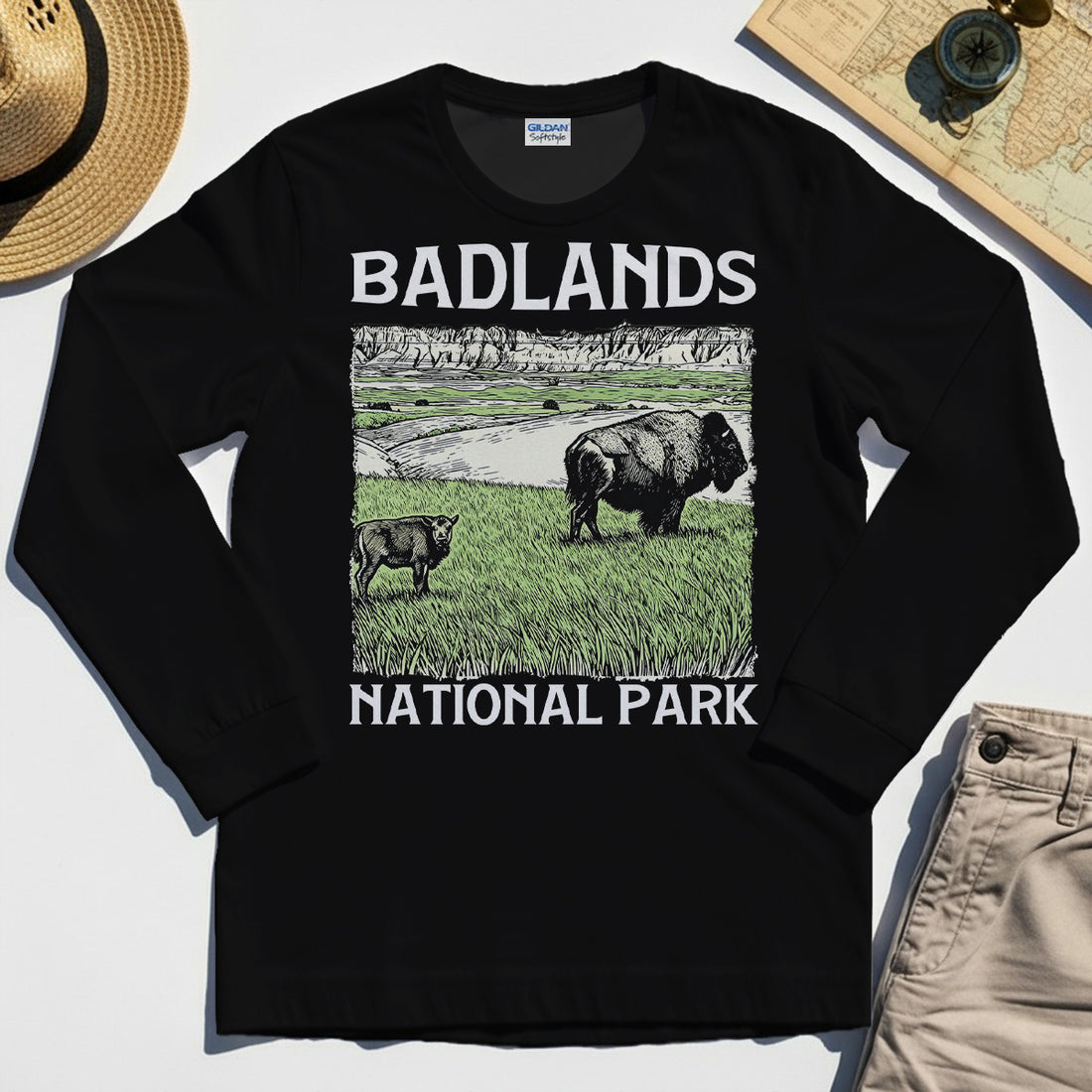 Badlands National Park Long Sleeve Tee 1