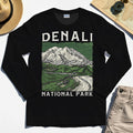 Denali National Park Long Sleeve, National Park Mountain Landscape Long Sleeve Tee 2