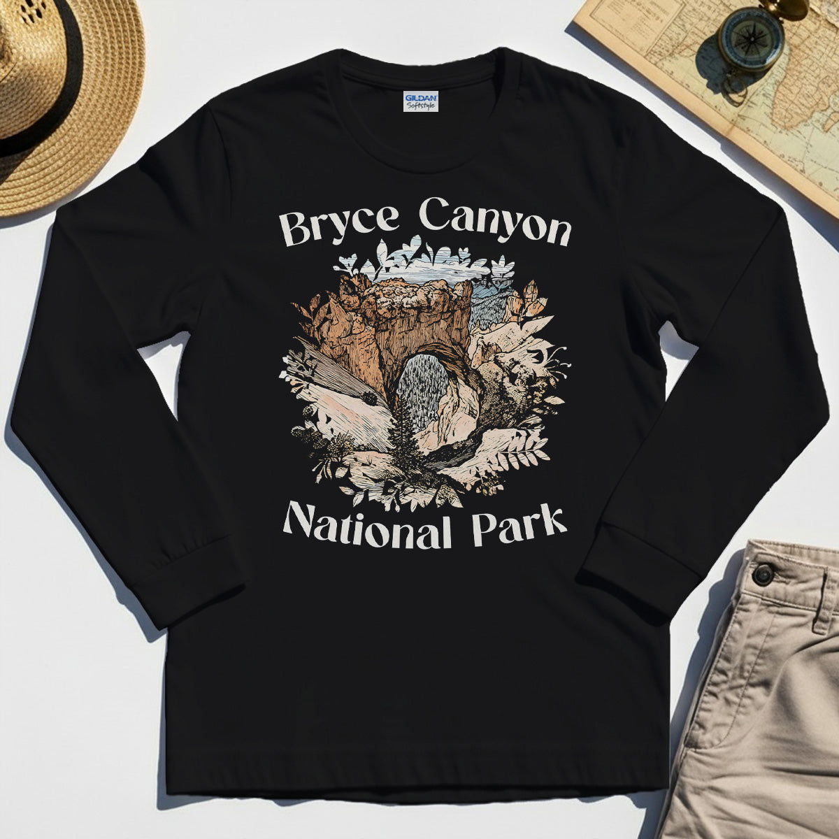 Retro Utah Nature Long Sleeve For Outdoor Adventure & Campers 2