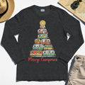 Retro Camper Van Christmas Long Sleeve, Funny Holiday Camping Long Sleeve Tees For Men And Women 4
