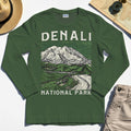 Denali National Park Long Sleeve, National Park Mountain Landscape Long Sleeve Tee 3