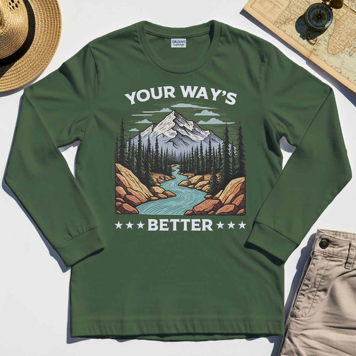 "Your Way’s Better" Inspirational Long Sleeve For Outdoor Campers 3