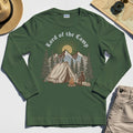 Vintage Lord of the Camp Campfire Long Sleeve, Tent And Campfire Mountain Scene Long Sleeve Tee 3