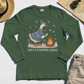 Funny Goose 'Just A Camping Goose' Outdoor Holiday Long Sleeve Tee 3