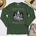 Campfire Social Club With Alien, Bigfoot, UFO And Raccoon Long Sleeve Tee 2