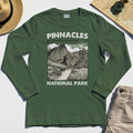 Pinnacles National Park Long Sleeve, Vintage Nature Camping Adventure Long Sleeve Tee 3