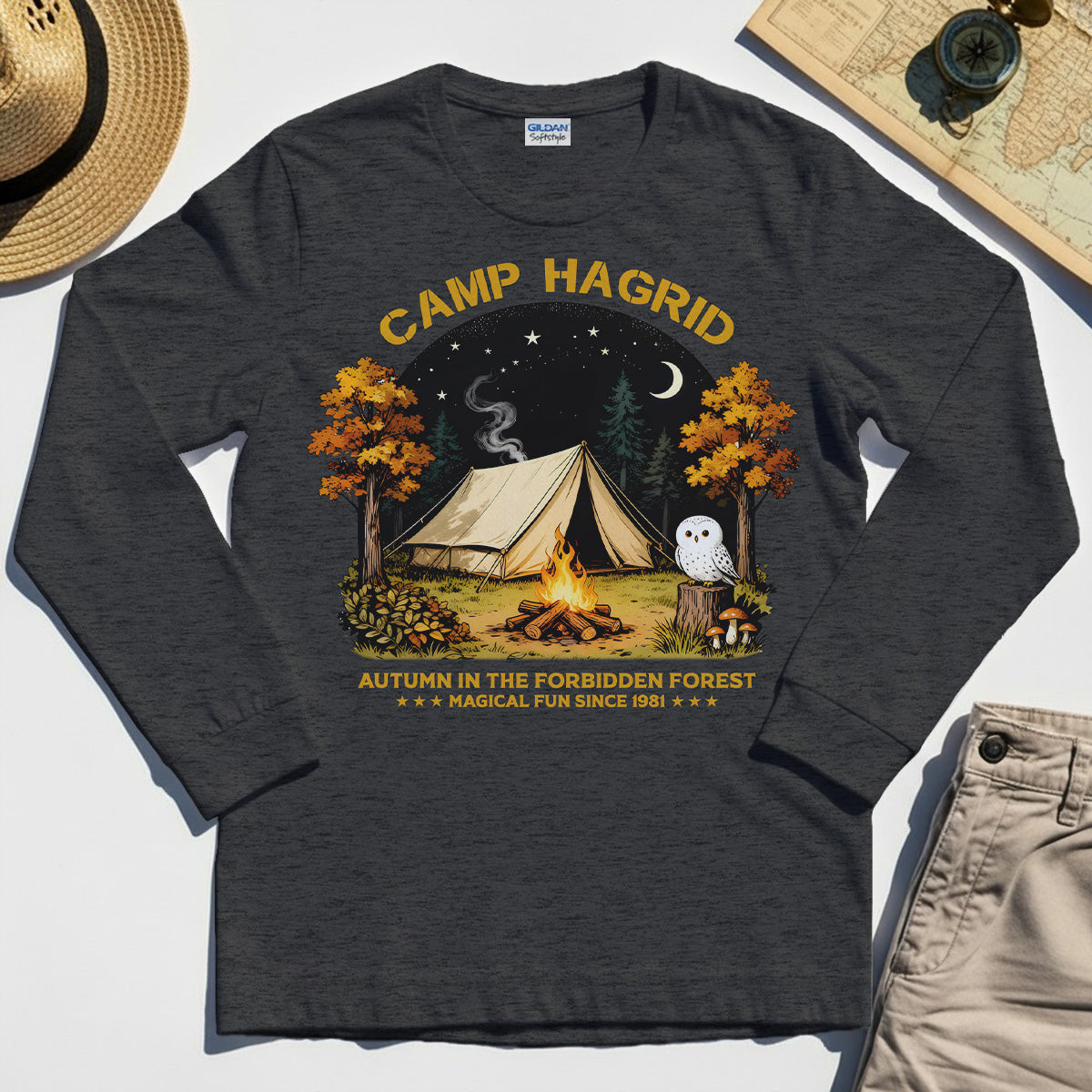 Vintage Camp Hagrid 1981 Long Sleeve T-Shirt 3