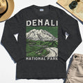 Denali National Park Long Sleeve, National Park Mountain Landscape Long Sleeve Tee 4