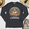 Funny Bigfoot Camping Long Sleeve Tee 
