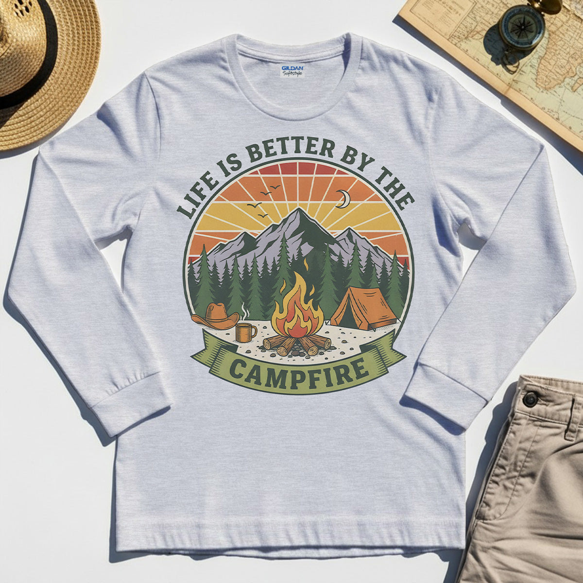 Life Is Better By The Campfire Long Sleeve Tee 4