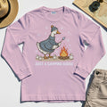 Funny Goose 'Just A Camping Goose' Outdoor Holiday Long Sleeve Tee 6