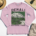 Denali National Park Long Sleeve, National Park Mountain Landscape Long Sleeve Tee 6
