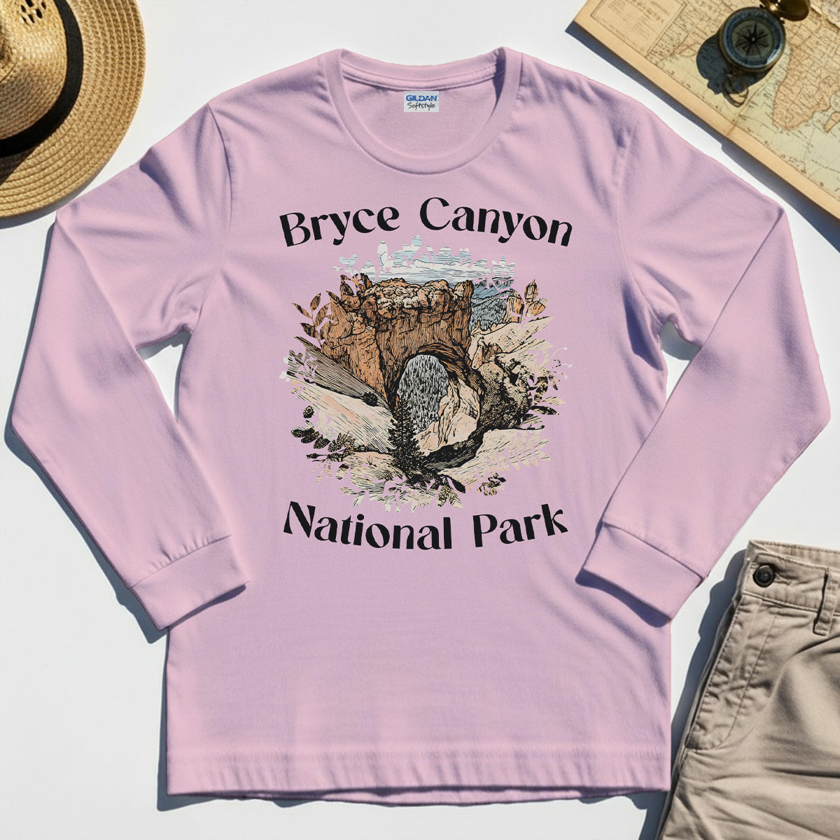 Retro Utah Nature Long Sleeve For Outdoor Adventure & Campers 6