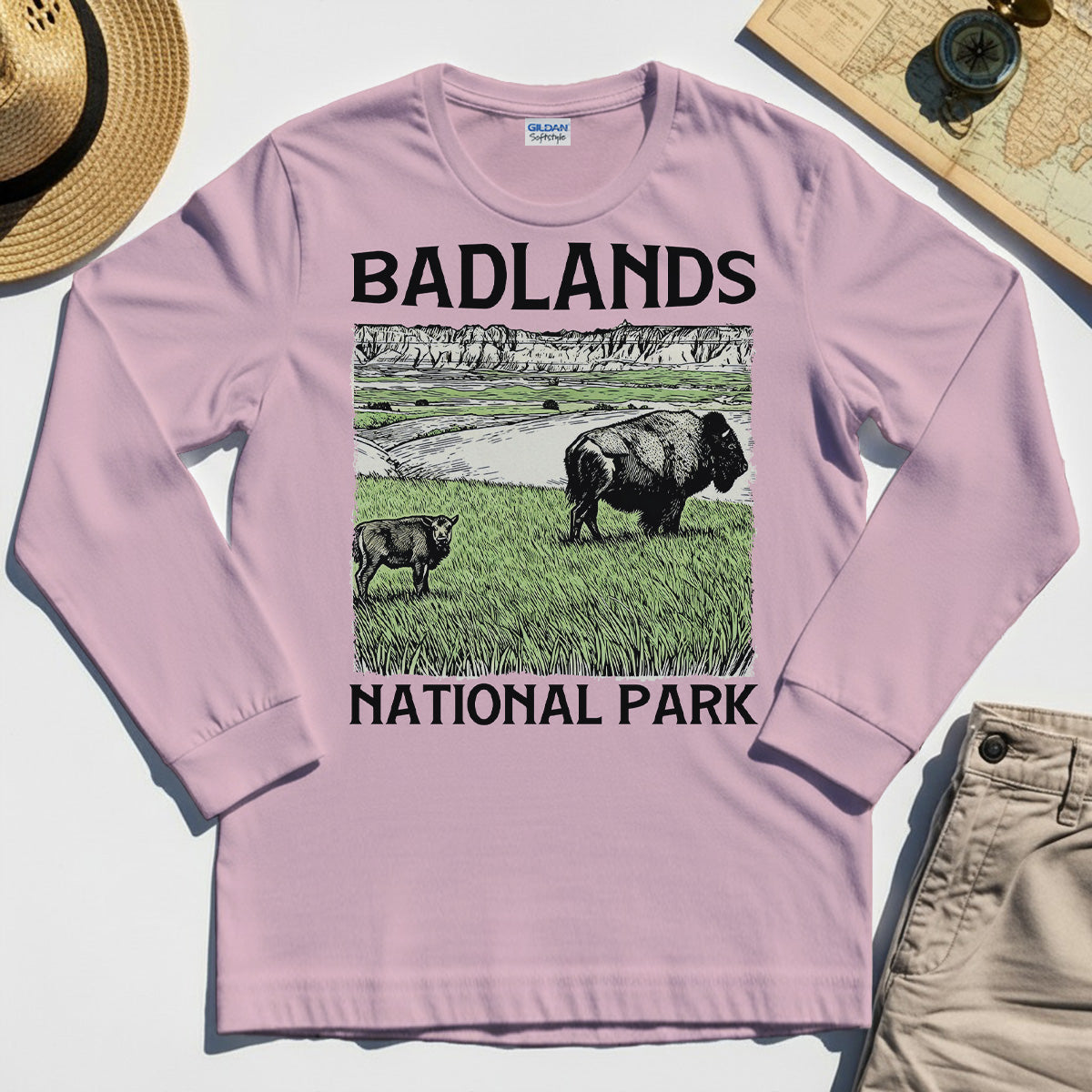 Badlands National Park Long Sleeve Tee 1