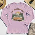Take The Scenic Route Long Sleeve, Vintage Road Trip Long Sleeve Tee For Travelers And Adventure Lovers 6
