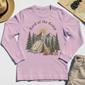Vintage Lord of the Camp Campfire Long Sleeve, Tent And Campfire Mountain Scene Long Sleeve Tee 5