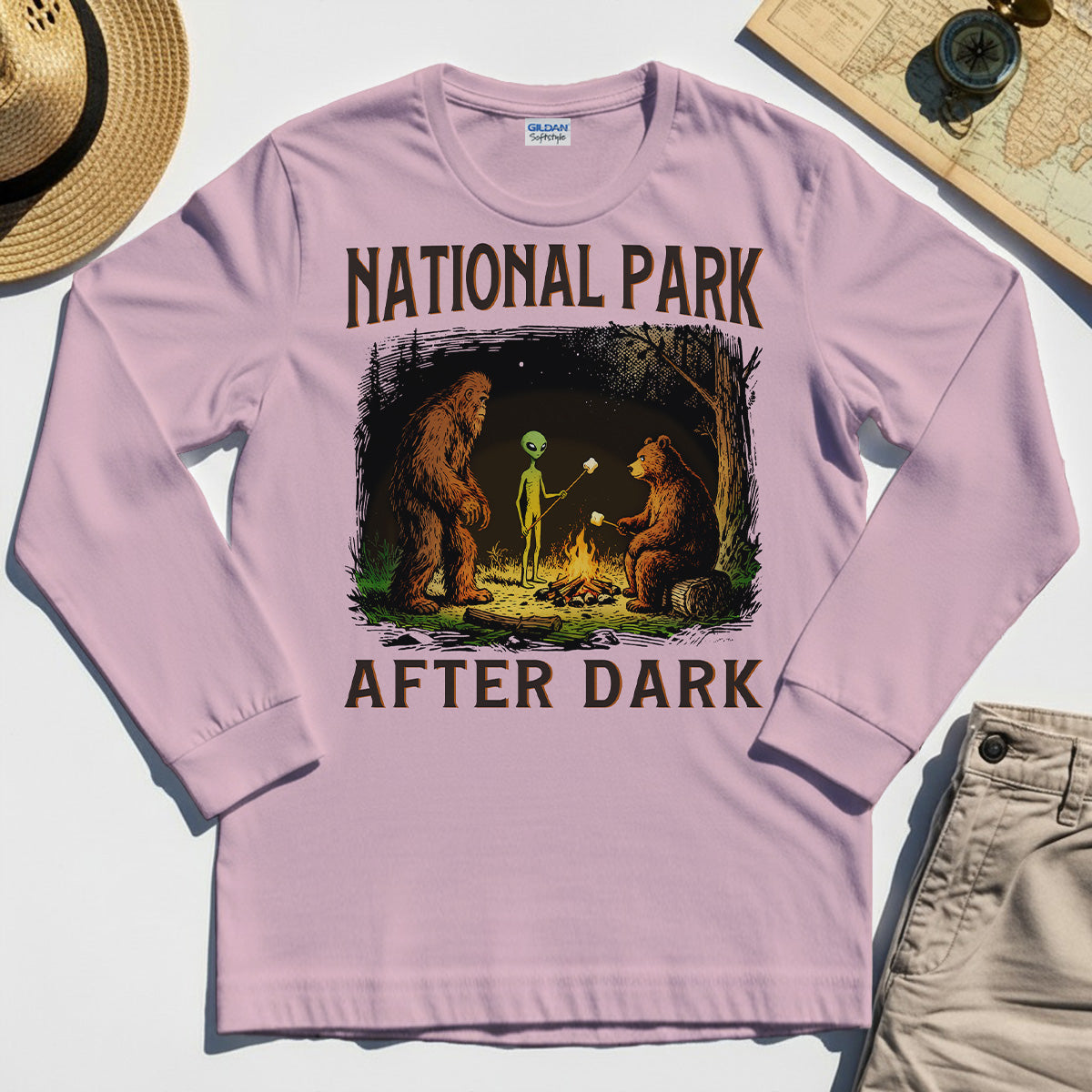 Funny National Park After Dark Long Sleeve Shirt 1
