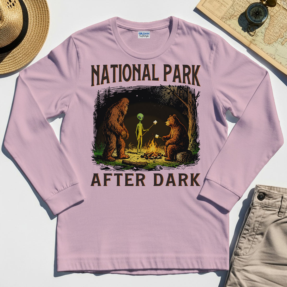 Funny National Park After Dark Long Sleeve Shirt 1