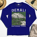 Denali National Park Long Sleeve, National Park Mountain Landscape Long Sleeve Tee 7
