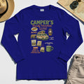 Camper’s Family Vacation Long Sleeve, Funny Outdoor Campfire Coffee Trail Mix Adventure Long Sleeve Tee 1