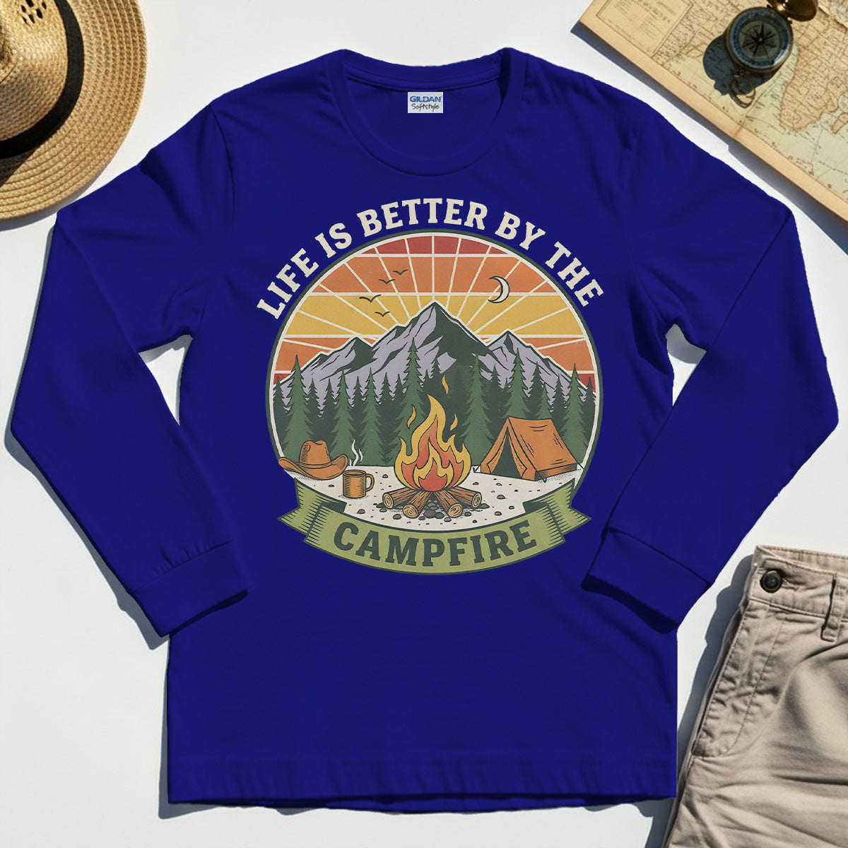 Life Is Better By The Campfire Long Sleeve Tee 6