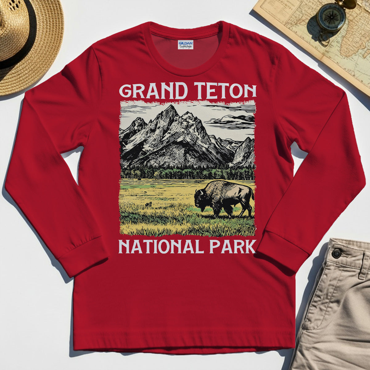 Vintage Grand Teton National Park Long Sleeve 7