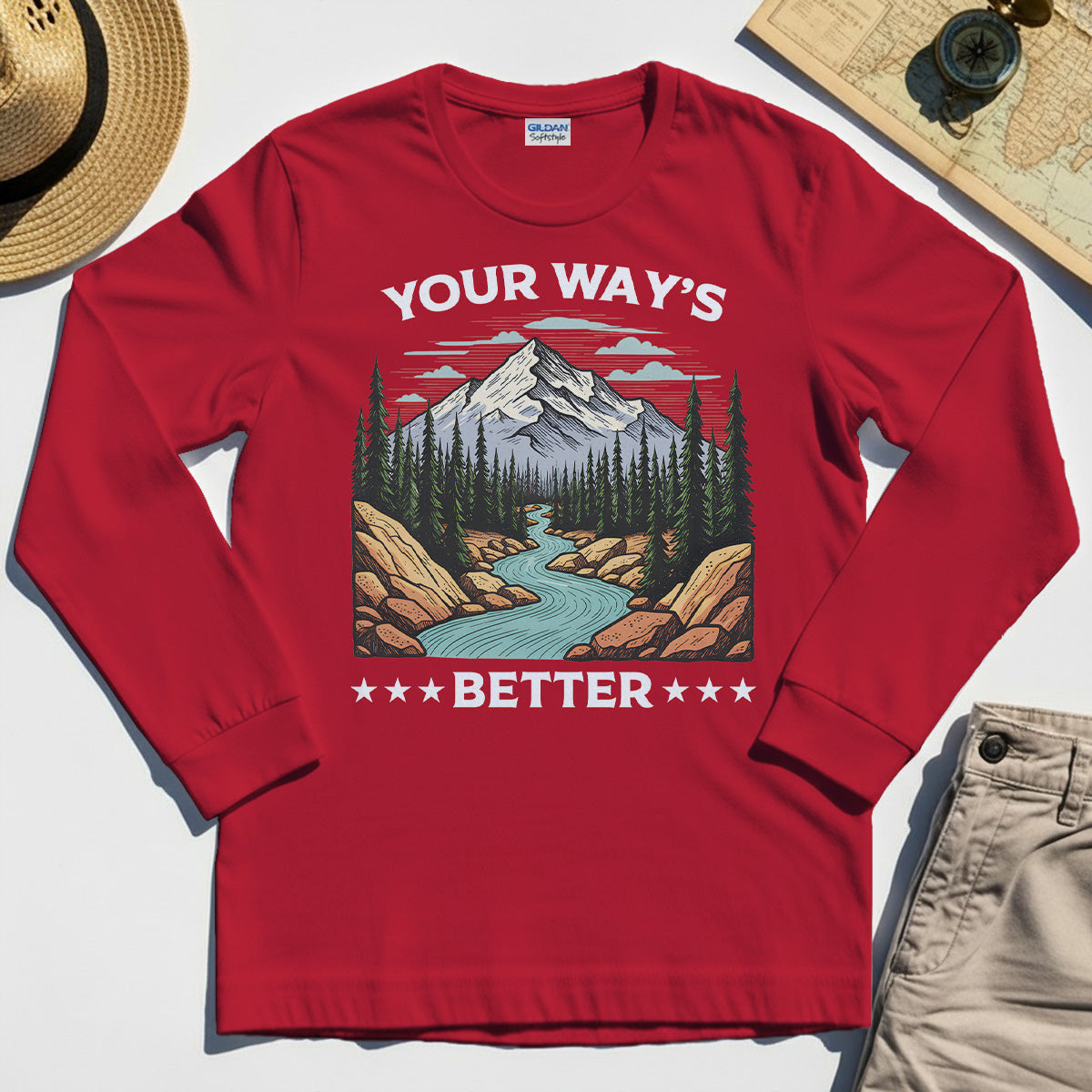 "Your Way’s Better" Inspirational Long Sleeve For Outdoor Campers 8