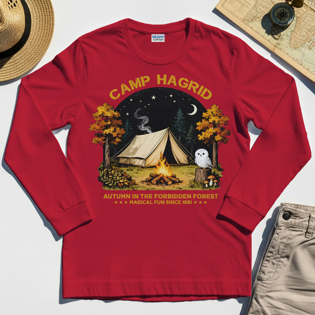 Vintage Camp Hagrid 1981 Long Sleeve T-Shirt 7