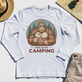 Funny Bigfoot Camping Long Sleeve Tee 