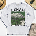 Denali National Park Long Sleeve, National Park Mountain Landscape Long Sleeve Tee 8