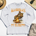 We’re Not Alcoholics We’re Drunks We Go Camping Long Sleeve, Funny Camping Beer Long Sleeve Tee 8