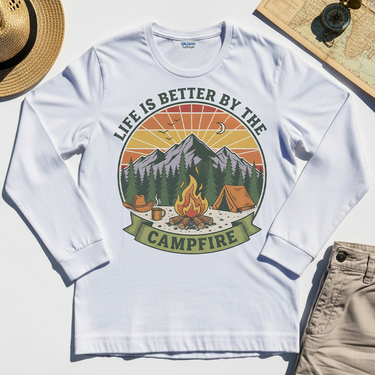Life Is Better By The Campfire Long Sleeve Tee 8