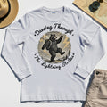 Dancing Through The Lightning Strikes Camping Bears Long Sleeve Tee 8