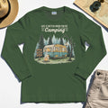 Life Is Better When You’re Camping Long Sleeve, Retro Camper and Campfire Long Sleeve Tee For Travelers and Campers 3