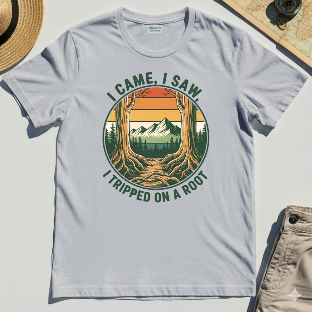 "I Tripped on a Root" Funny Tee 3