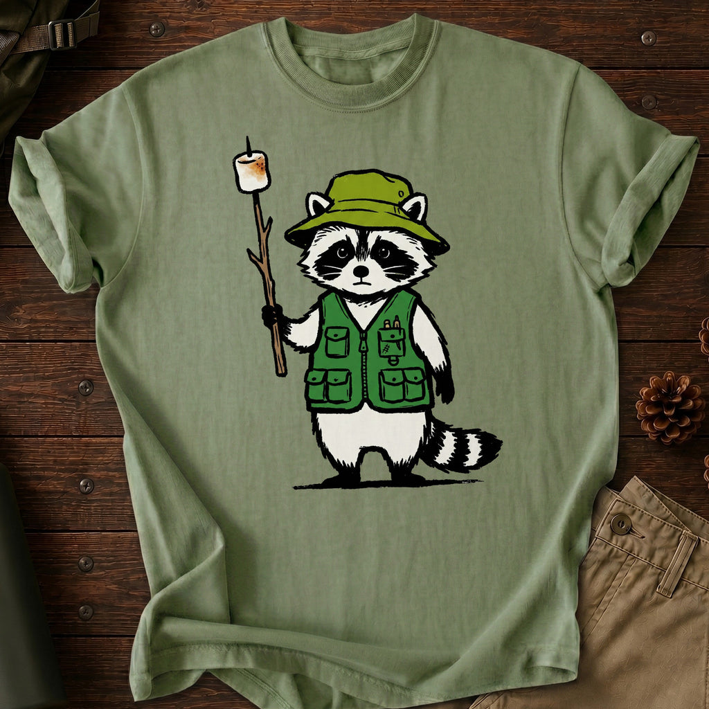 Camping Racoon T-Shirt
