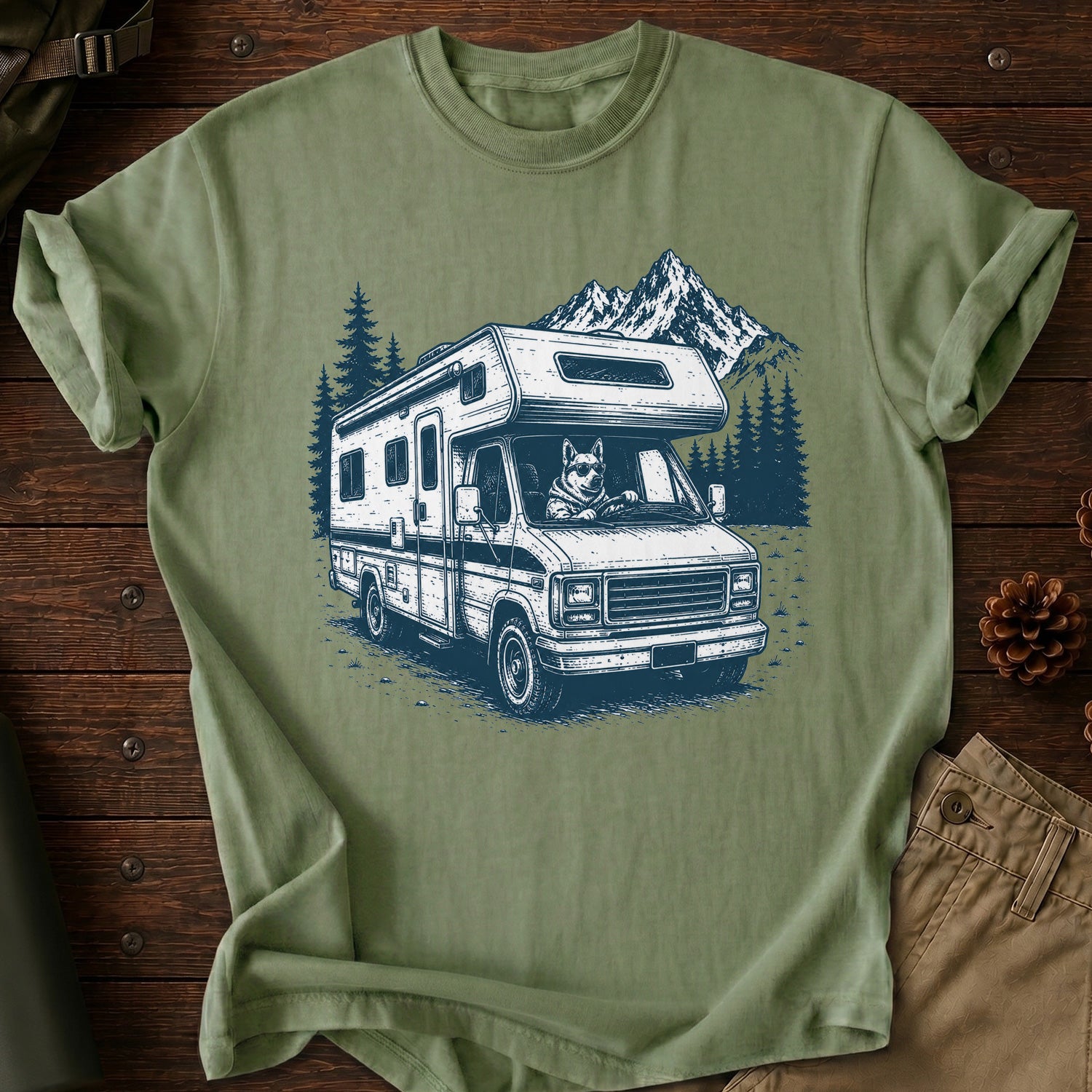 Driving Dog T-Shirt