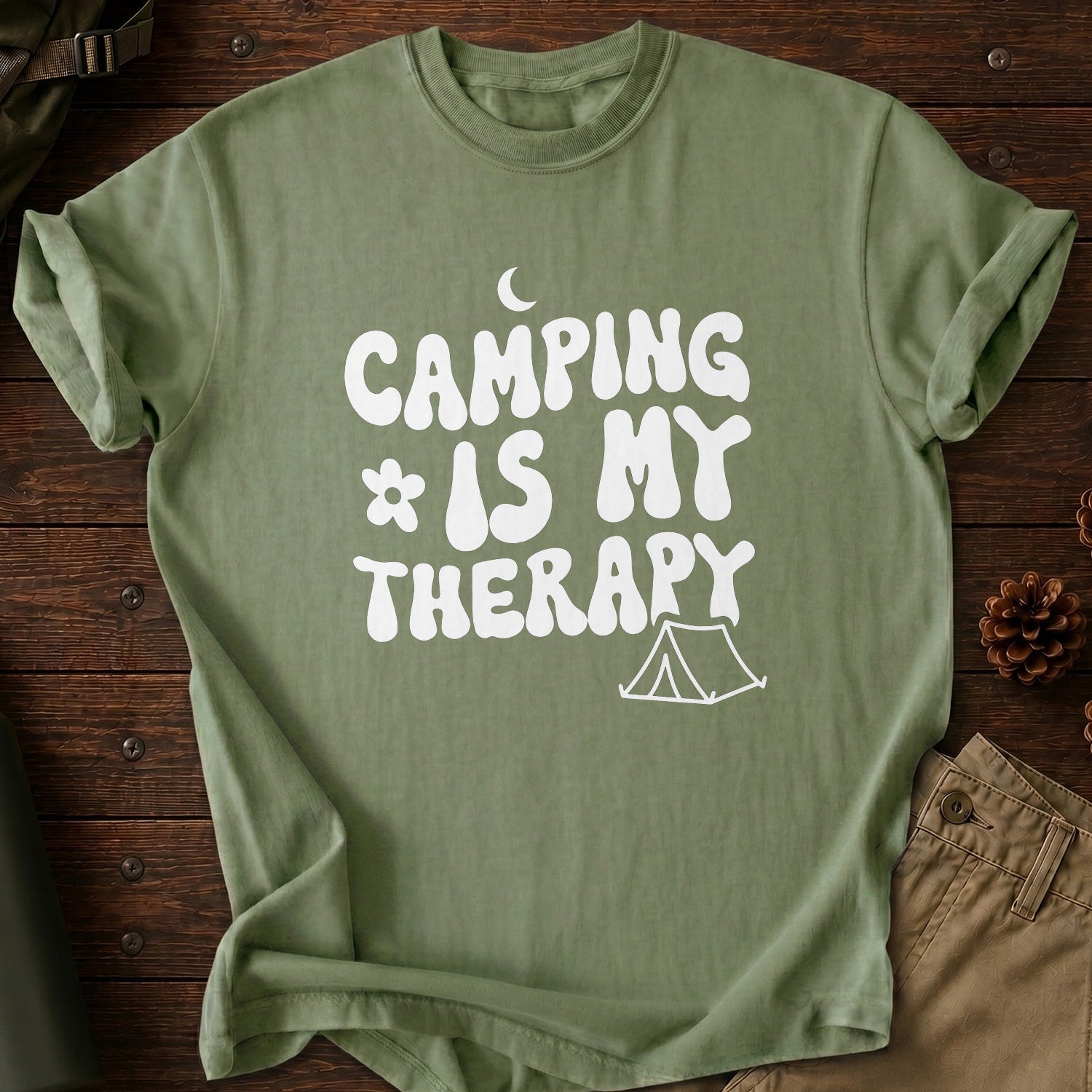 Camping Is My Therapy T-Shirt