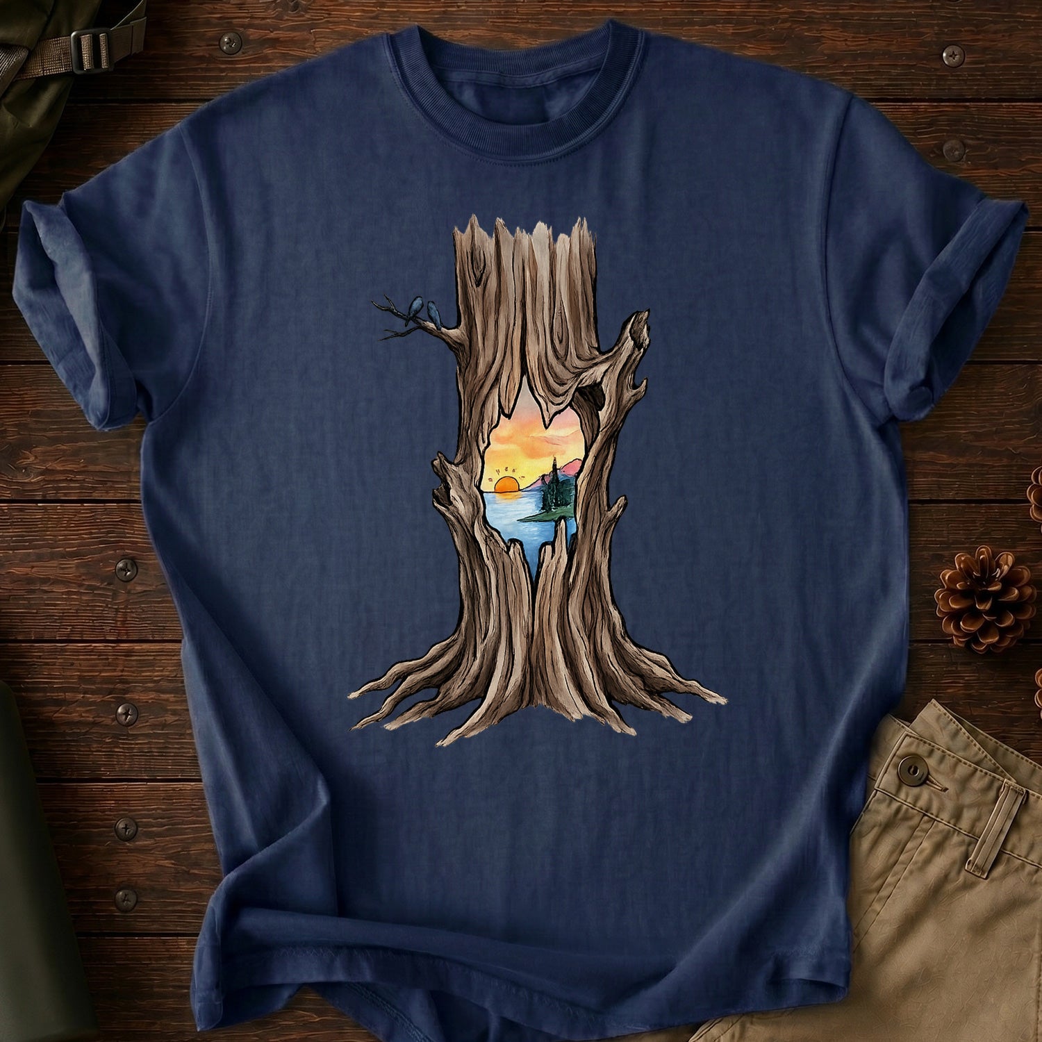 Tree Hollow Landscape T-Shirt