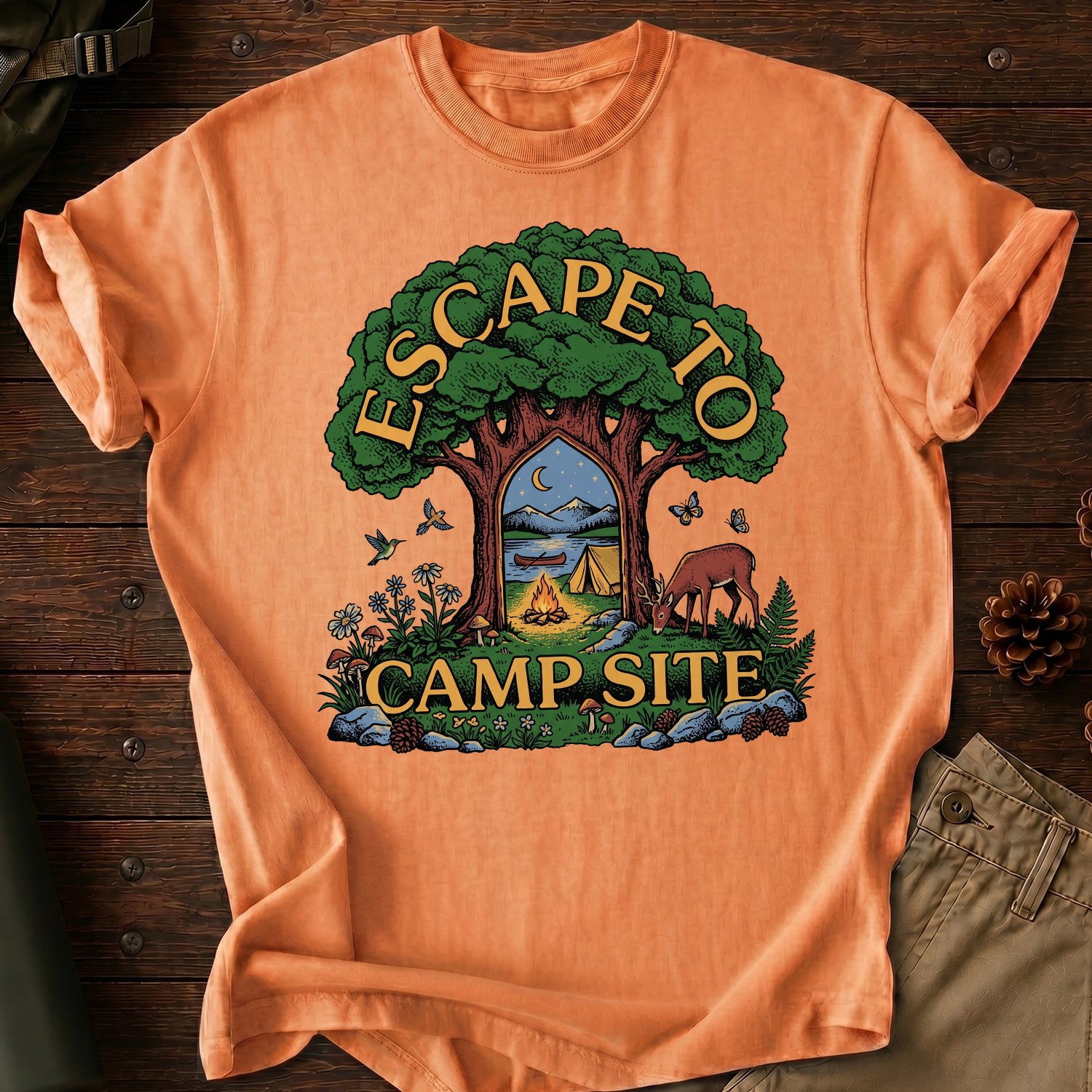 Escape To Campsite T-Shirt