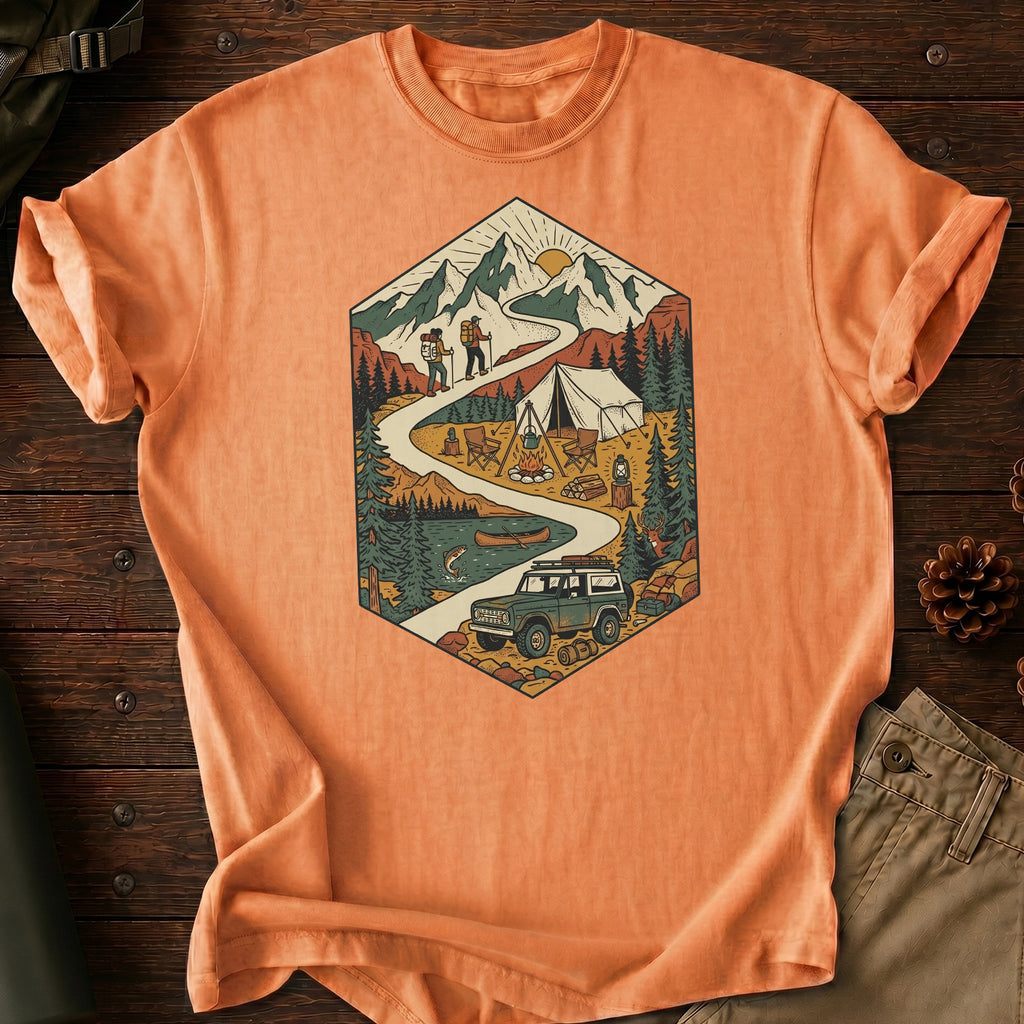 Illustration Road Camp T-Shirt